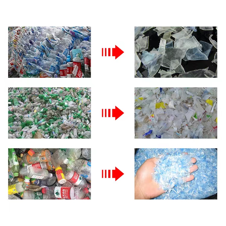 Semi-automatic Waste Plastic PET Bottle Recycling Line for Industrial Production