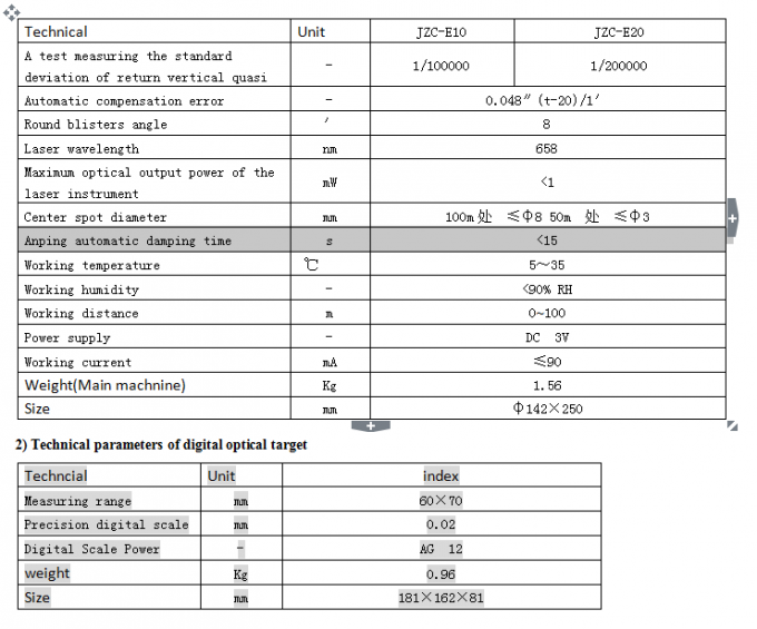 Elevator parts and components of laser vertical collimator of good quality low price from China