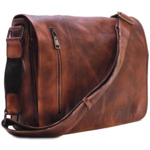 China Men's Distressed Full Grain Leather Messenger Bag, Leather Bag, Cross Body Bag, Briefcase wholesale