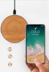 New 10W bamboo metal wireless charger IphoneXR Samsung universal ultra-thin fast