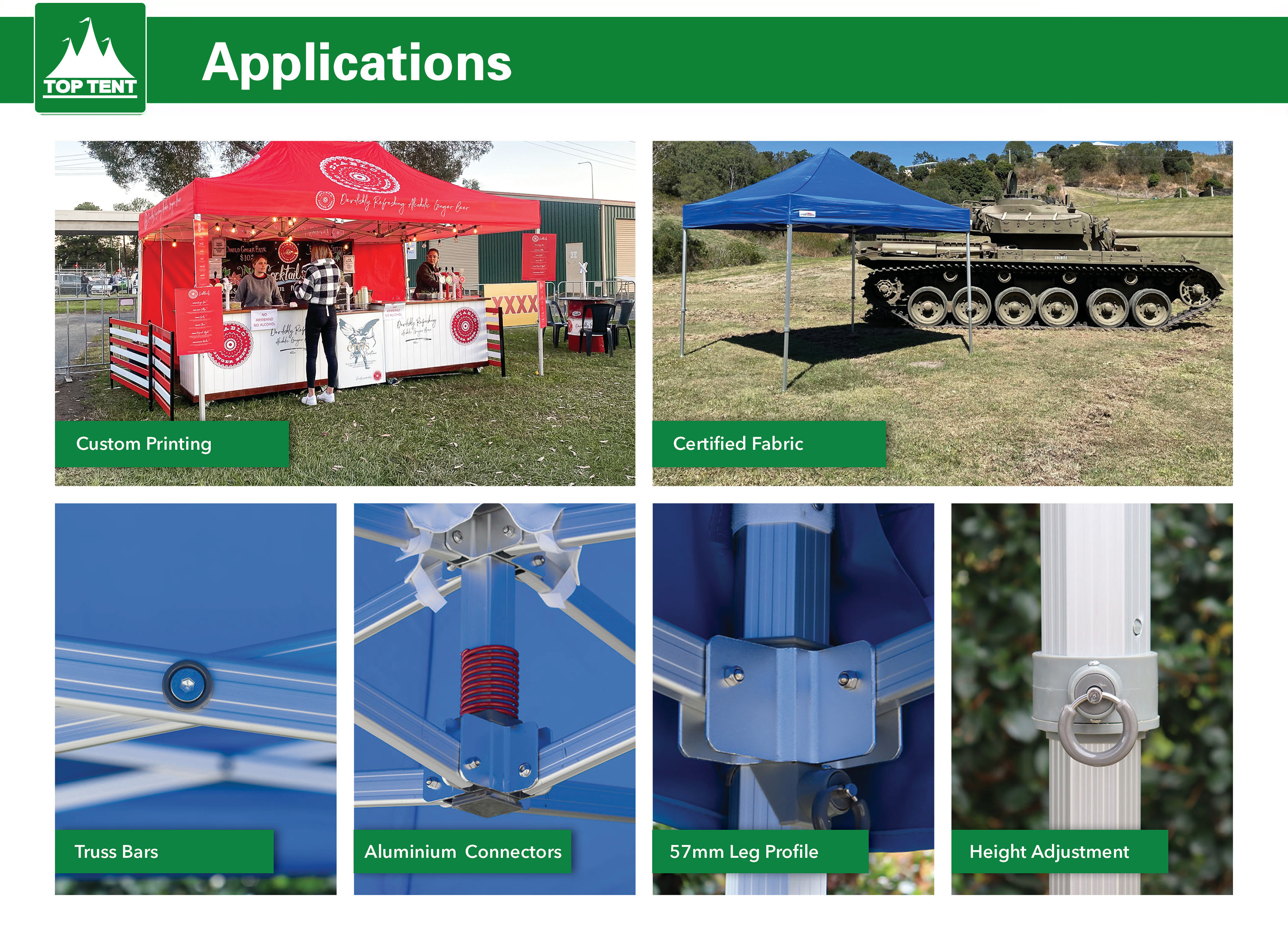 Aluminum Big Hexagon Pop Up Canopy Garden Gazebo Tents 3x3M 4x4.5M 3x6M