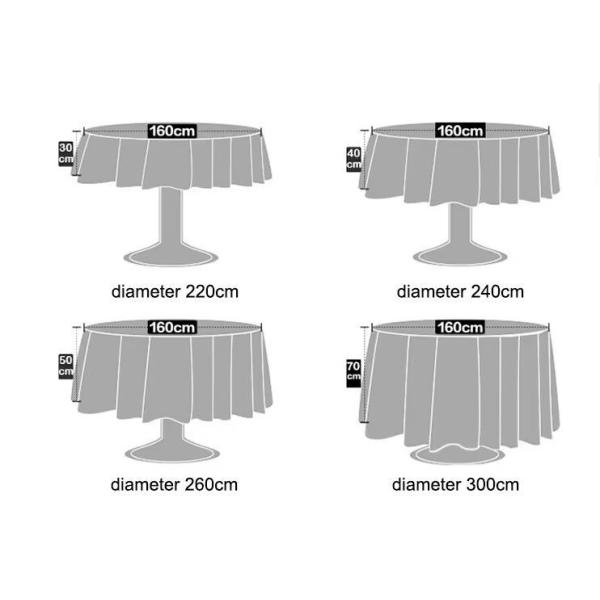 100% Polyester New Design Pure Color Table Cloth (JRD649)