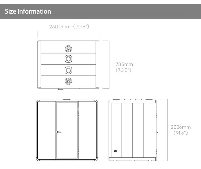 Model L Office Pods Large Soundproof Booth Seamless Meetings And Seamless Creativity