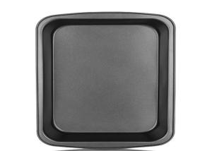 China 13 Inch Black 330x331x41mm Rectangular Pizza Tray wholesale