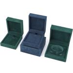Customized Dark Velvet Jewelry Box for Luxury Necklace Earrings Bracelet Ring 9