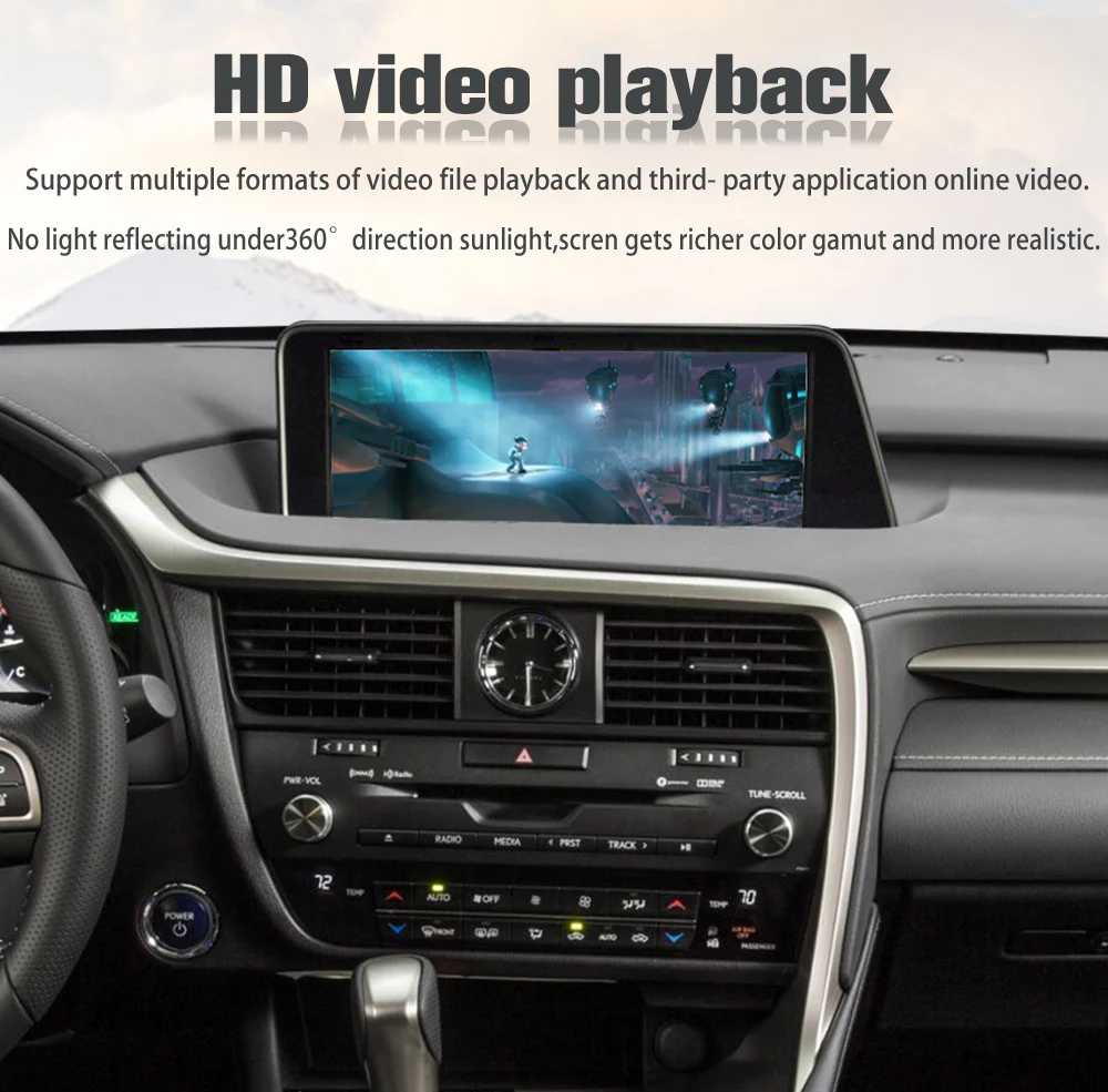 Viknav Car Radio For LEXUS RX RX200 RX350 RX450 (2016-2019) 12.3 inch Auto Vertical Screen wireless Carplay Navigation