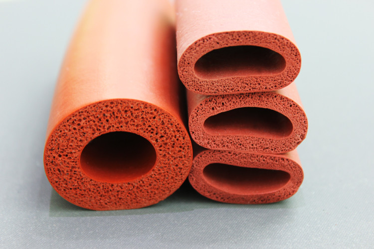 Insulation Silicone Foam Tubing , Silicone Sponge Tubing Customized Color