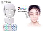 EMS Microcurrent Photon Led Facial Mask , Led Light Therapy Mask For Face Neck