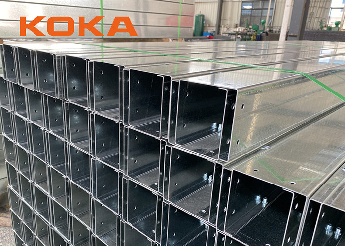 Durable Galvanized Steel Custom Size Perforated Cable Trunking