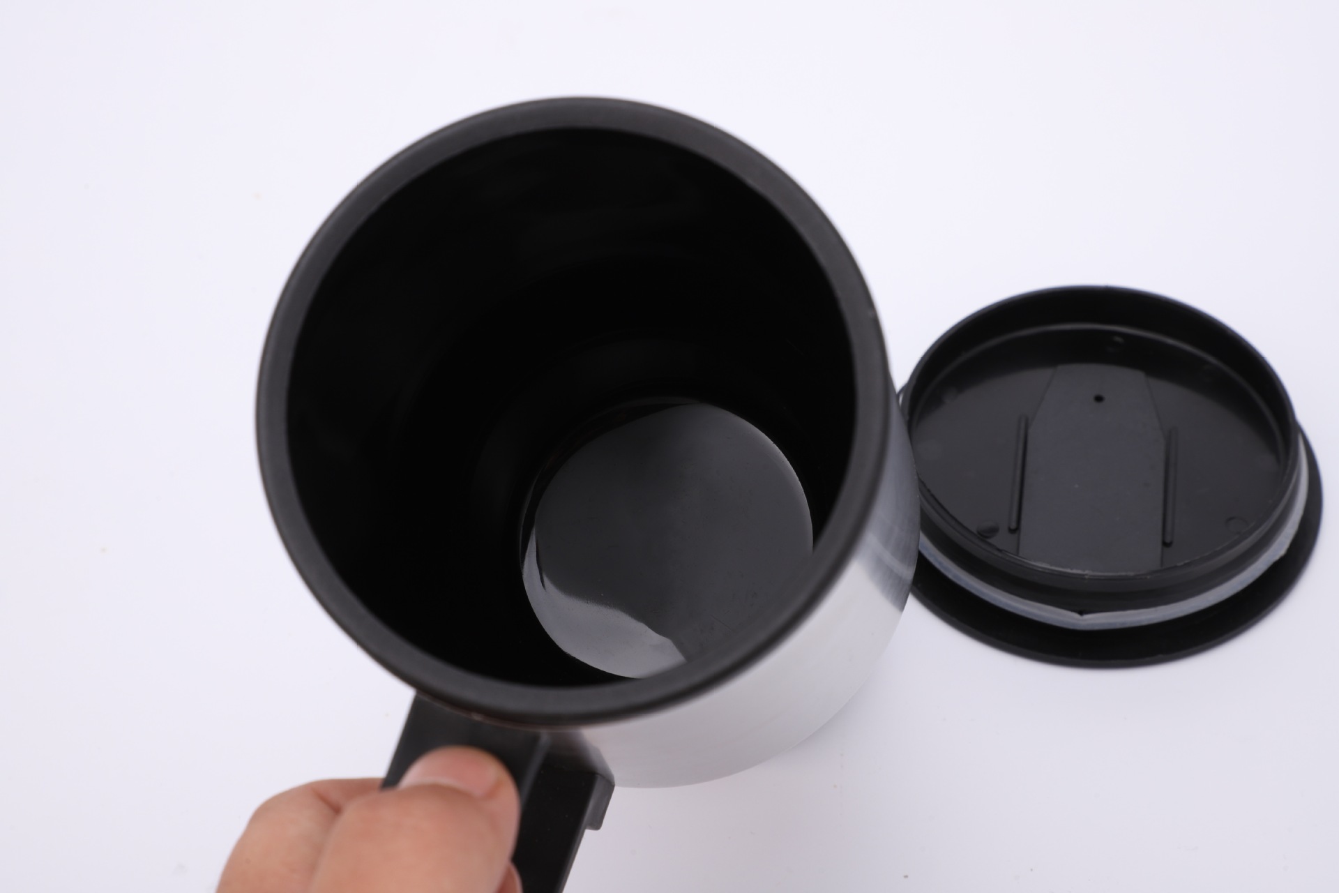 Car Heating Cup Travel Coffee Cup 12V Electric Heating Mug Stainless Steel Insulation Car Cup Charge Heat Mug