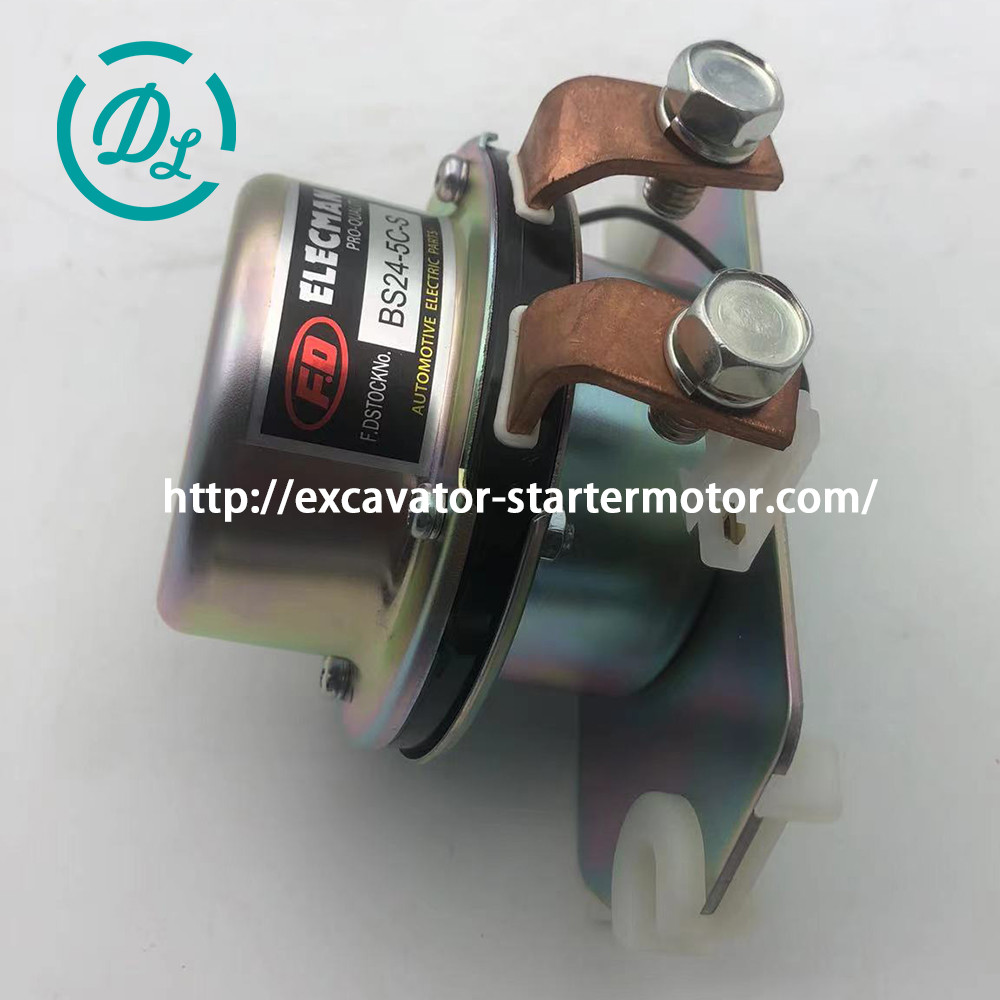 Excavator Spare Part KHR2112 Battery Main Relay BS24-5C-S 24VDC