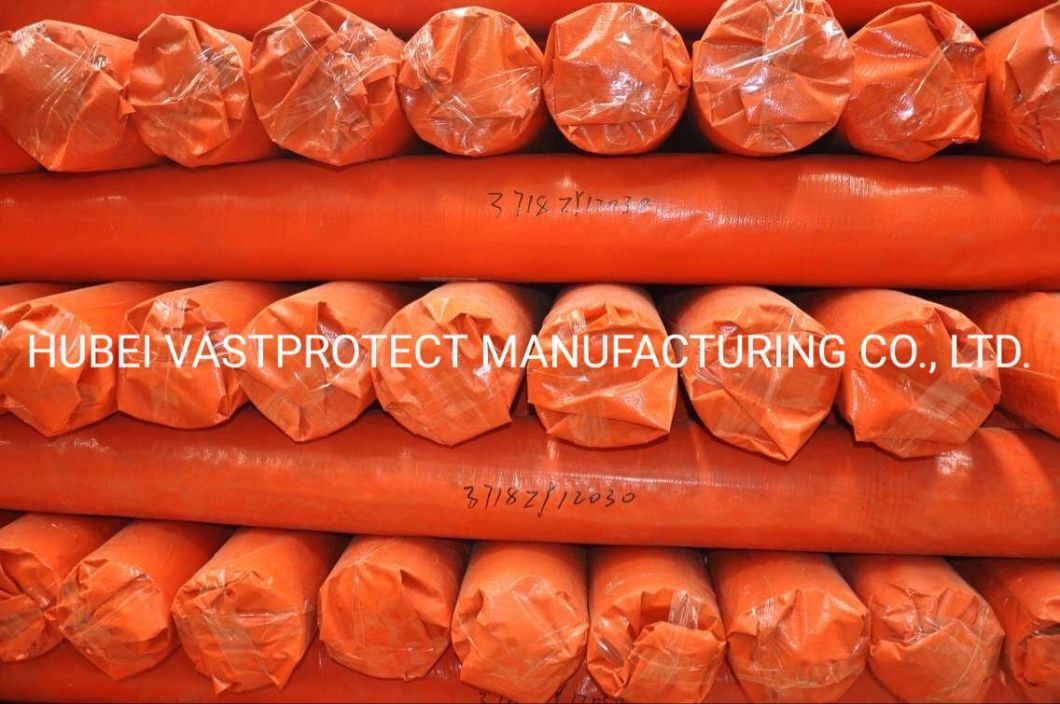 Size 12&prime; *100&prime; Double Orange Rip Proof Poly Roll