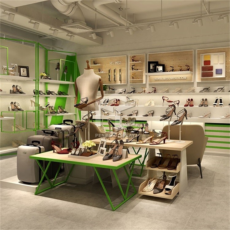 CNC Processing Shoe Display Racks For Shop With Electroplate Stainless Steel