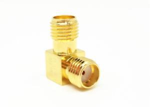 China SMA Female To SMA Female Right Angle(RA) 50Ω RF Coaxial Adapter wholesale