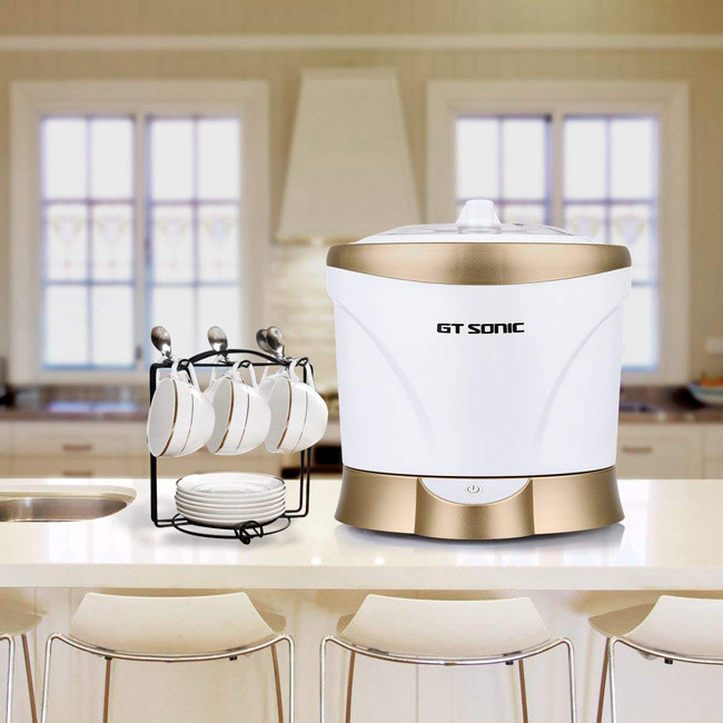 Durable Ultrasonic Glasses Cleaner Automatic Shut Off System 40000HZ
