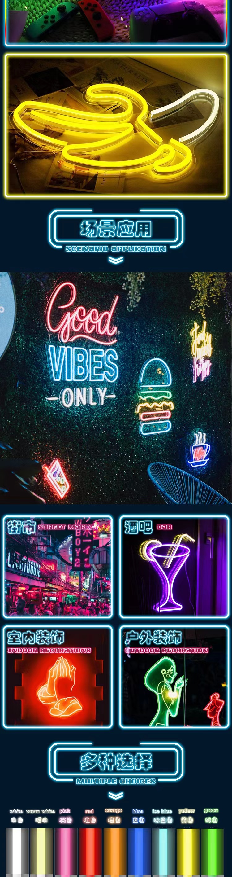 wholesale dropshipping electronic christmas better together will you marry me anime beer letter led light neon sign custom logo
