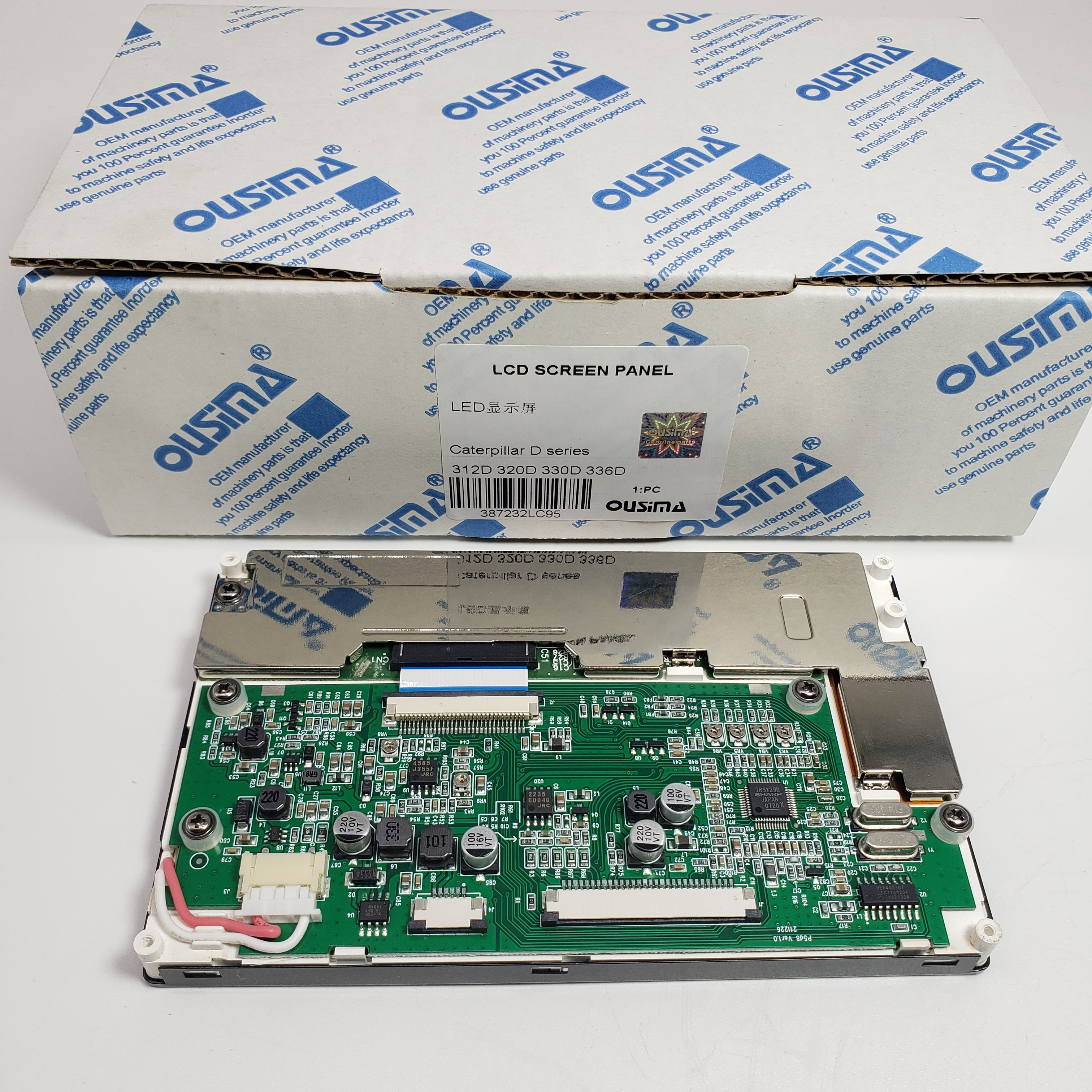 LCD Screen Panel For CAT 320D 312D 325D 330D 336D