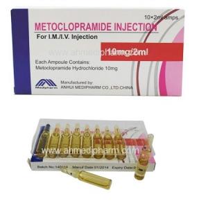 China Metoclopramide Injection 10mg/2ml 10