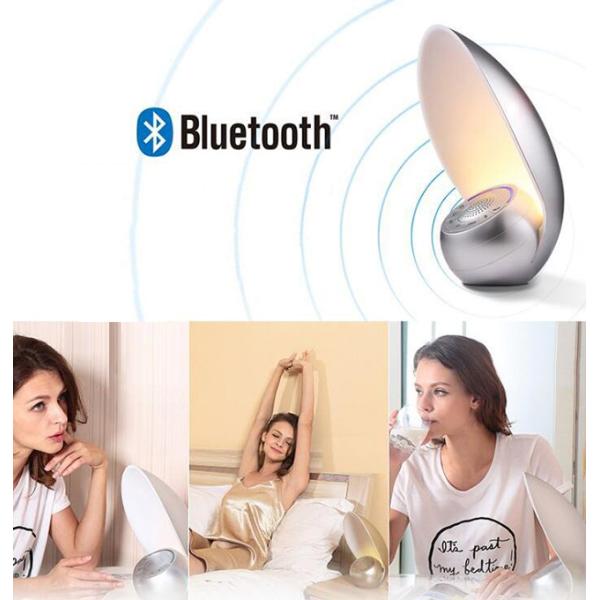 Voice Control LED Light Bluetooth Speaker Touch Lamp Portable Speaker 230lm Luminous