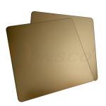 Sand Blasted Decorative Stainless Steel Sheet 0.3-3mm Golden Mirror SS Sheet