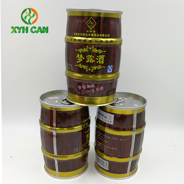Tin Cans for Beer Drinks Small Round Beer Tin Cans Packaging Tin Storage Containers For Foods