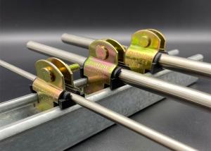 China HVAC Yellow Zinc Electric Strut Cushion Clamps 0.25 In Cush A Clamps wholesale