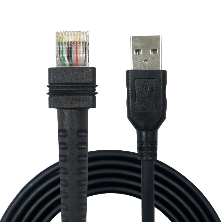 3m 5m Barcode Reader Cable USB To Rj50 For Gd4100 Gd4310 Scanner
