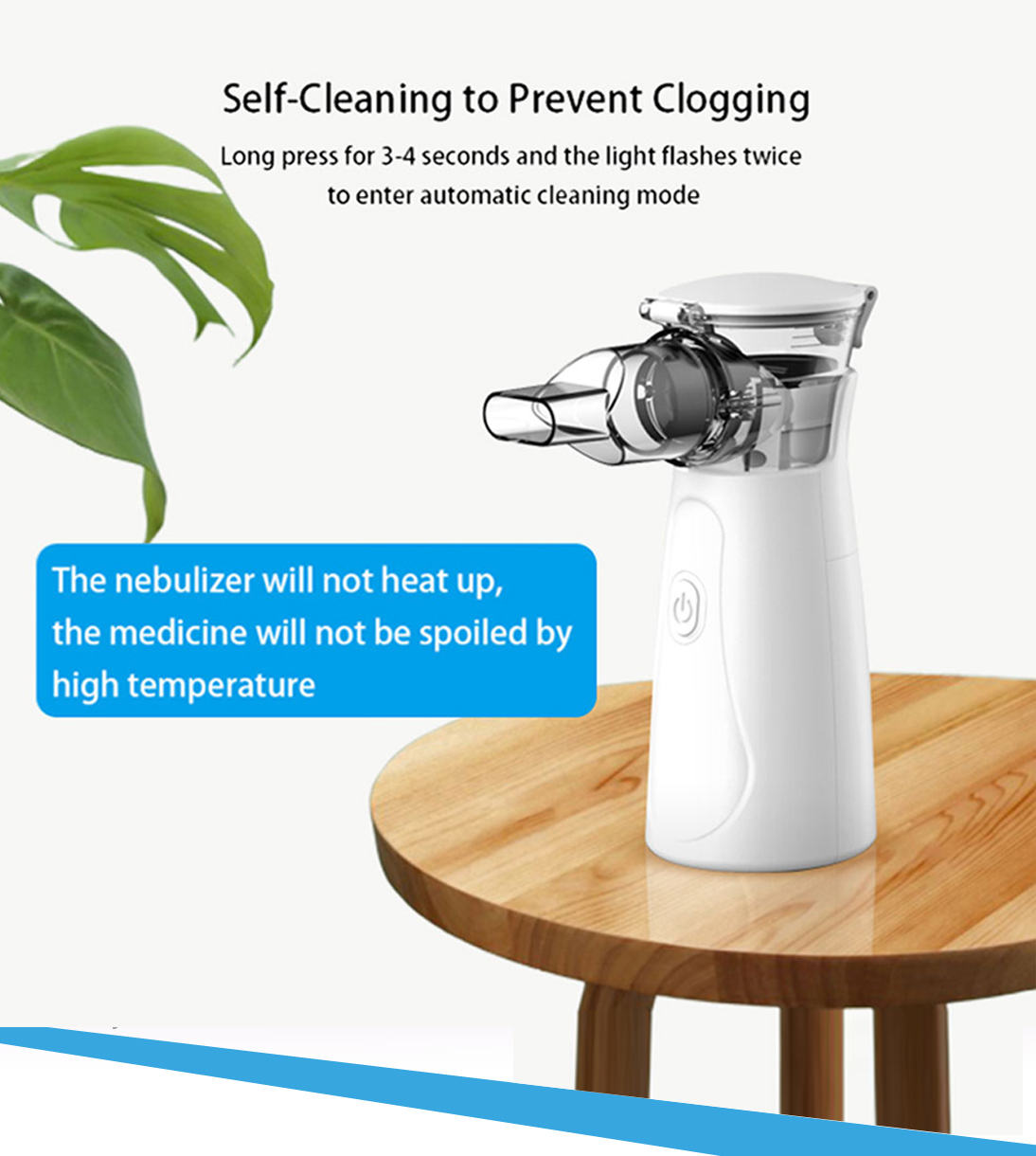 Mute Mini Portable Inhaler Mesh Nebulizer Respiratory Problem Nebulizer Machine