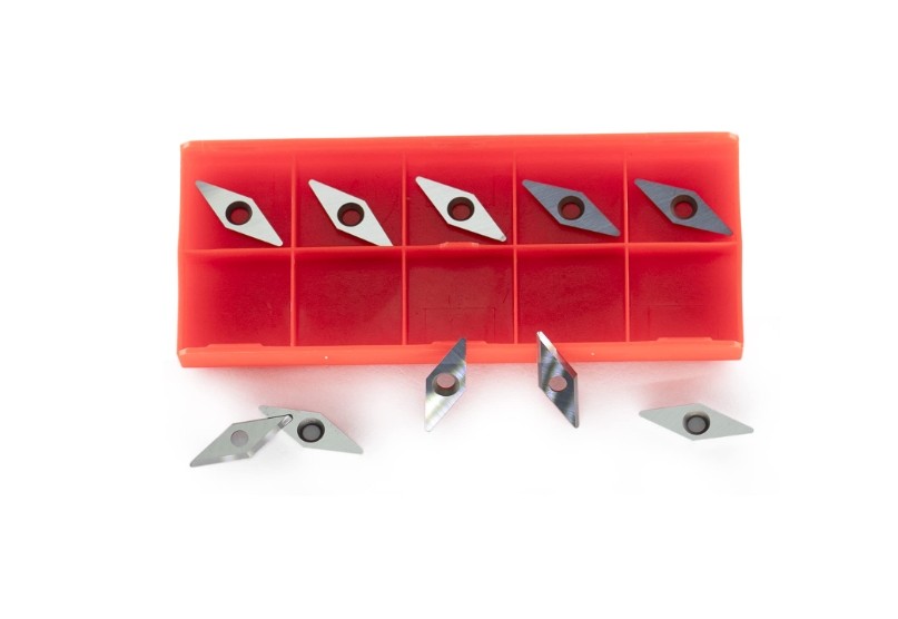 10PCS Diamond Carbide Inserts Cutters Knives Blades With Radius Points For Woodworking