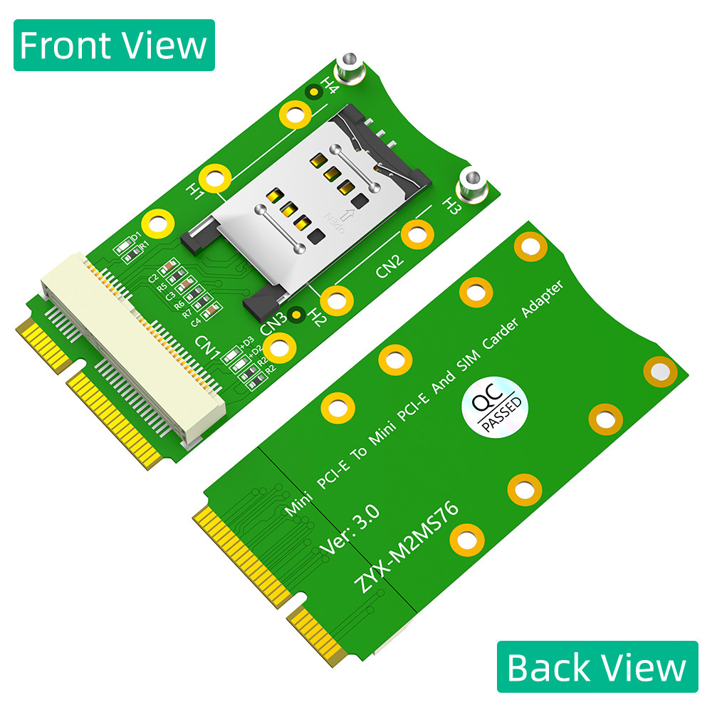 Laptop WWAN LTE Mini PCI-E Adapter With SIM Card Slot