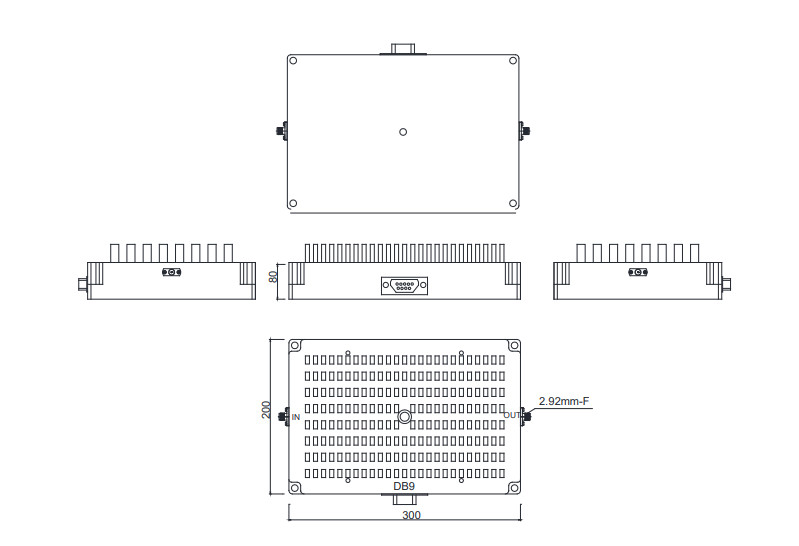 26 - 40 GHz Psat 37 dBm Milimeter Wave Amplifers LNA Low Noise Amplifiers for communication and radar system
