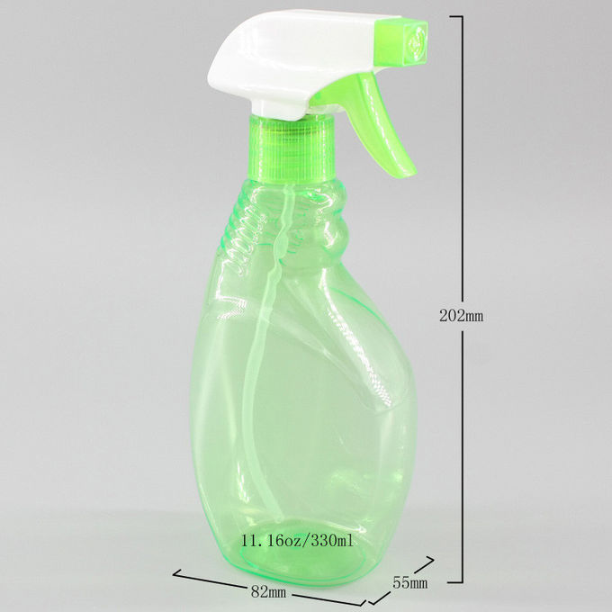 Clear Green 160mm 330ml Chemical Resistant Spray Bottle