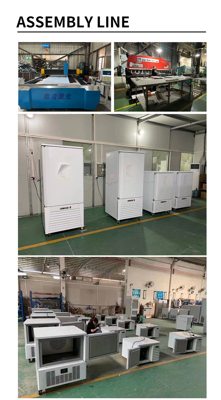 Stainless Steel Blast Freezer Chiller Rapidly Freezing Commercial Food Blast Chiller