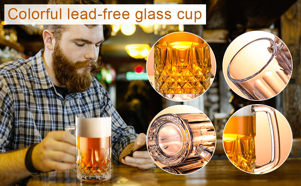 Glass Beer Steins Beer Mugs With Handles