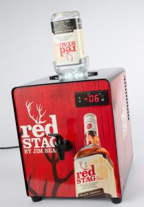 China Bars / Restaurants mini Iron Steel Shot Chiller Dispenser With 900ml big Inner Tank wholesale