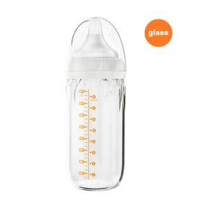 China Newborn Anti Colic Insulated Milk Bottle 240Ml Glass Medium Flow wholesale