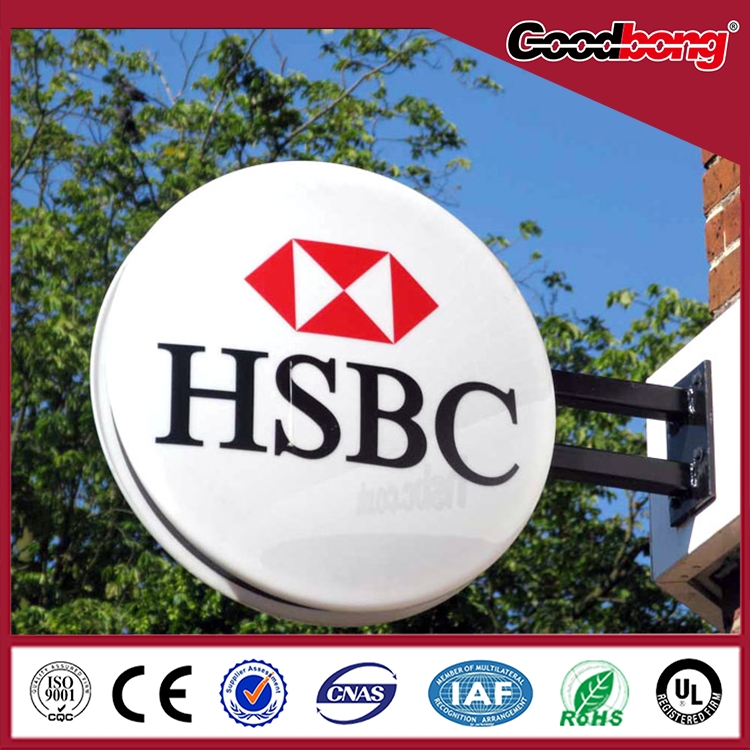 Customized Vacuum formed street light advertising light box , acrylic road light box