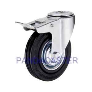 China Furniture / Trolleys Industrial Caster Wheels With Total Brake Device wholesale