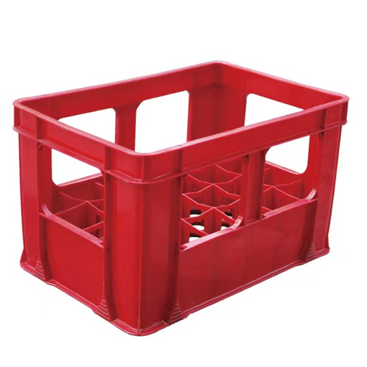 Harvesting Fruits Plastic Mesh Crate Customized Without Iron Handle