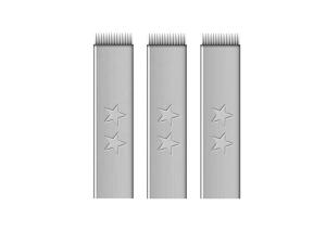 China 0.25mm 14F Double Stars Permanent Makeup Microblading Needles wholesale