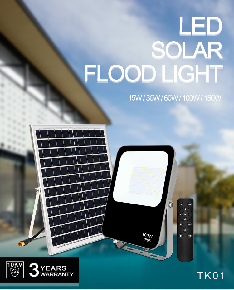 167.5*194.5*35mm 30W 5kg Led Solar Floodlight