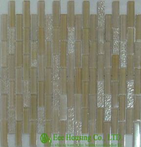 China Anti-dust 300mm*300mm Glass Crystal Mosaic Tile for Kitchen/Bathroom wall,Fade resisitance wholesale