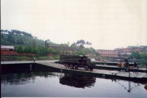 L6m Passage Tempoary Floating Bridge Steel Trestle Bridge