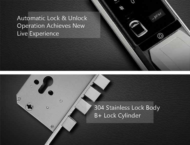 Absolutely Amazing Automatic Operation Fingerprint Password Digital Electric Door Lock