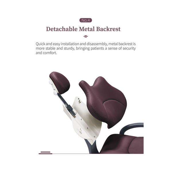 Class II Dental Unit Chair Grey With Rotatable Unit Box