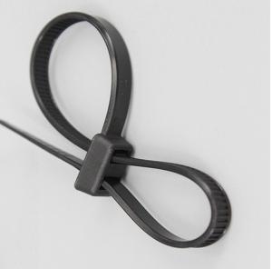 China 7.87 inch Self Locking Strong Nylon Cable Tie Double Buckle Plastic Tie Wraps wholesale