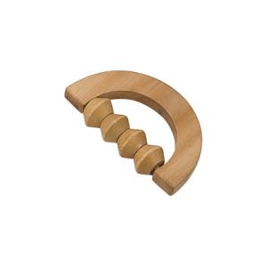 China Handheld Mini Wooden Body Massager Eco - Friendly With 4 Rollers wholesale
