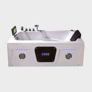 China 6 Person Square Outdoor Hot Oversized Jacuzzi Tub 55 Inch Bath Tub For Garden Spa wholesale