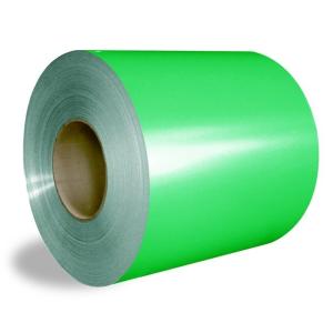 China Green 600mm Prepainted Galvalume Steel DX51D Colour Coated Sheet Coil wholesale