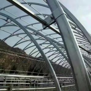 China Q345 Galvanized Steel Pipe Bend Tube For Greenhouse Accessories Hoop House Metal Parts wholesale